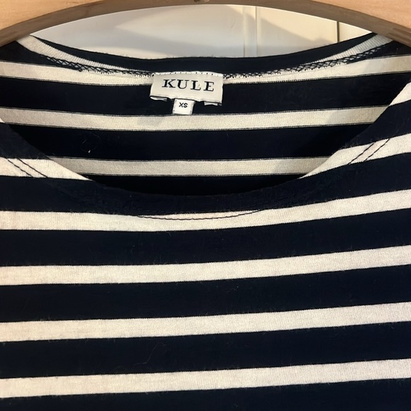 Kule The Tee Dress - Navy and Cream size XS - Picture 5 of 8